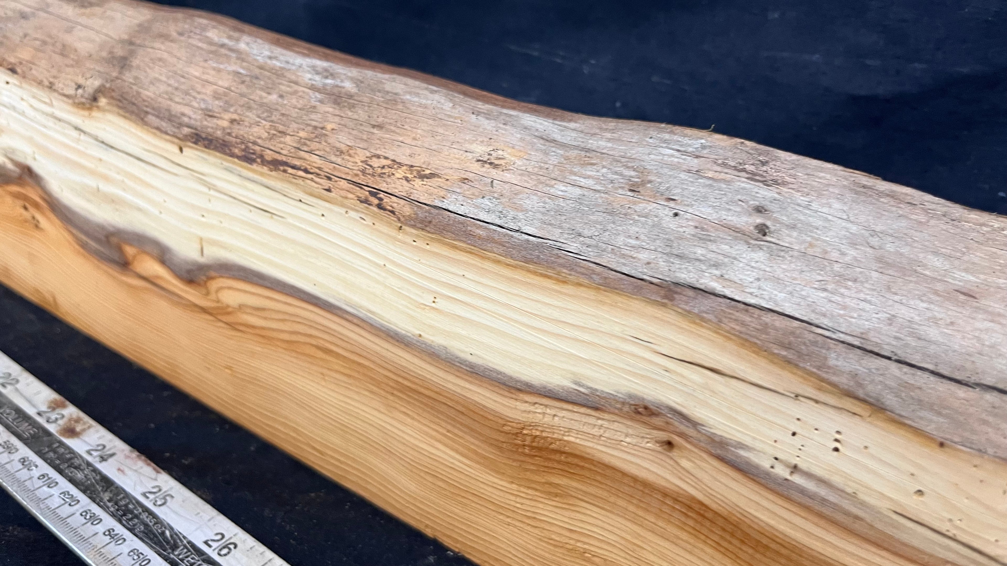 Yew, resin project, slab, board, block 880 L x 125 W x 40 D mm    (420mt)