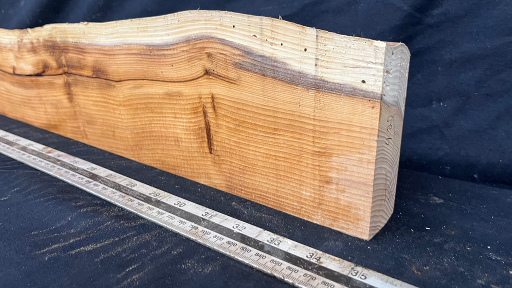 Yew, resin project, slab, board, block 880 L x 125 W x 40 D mm    (420mt)