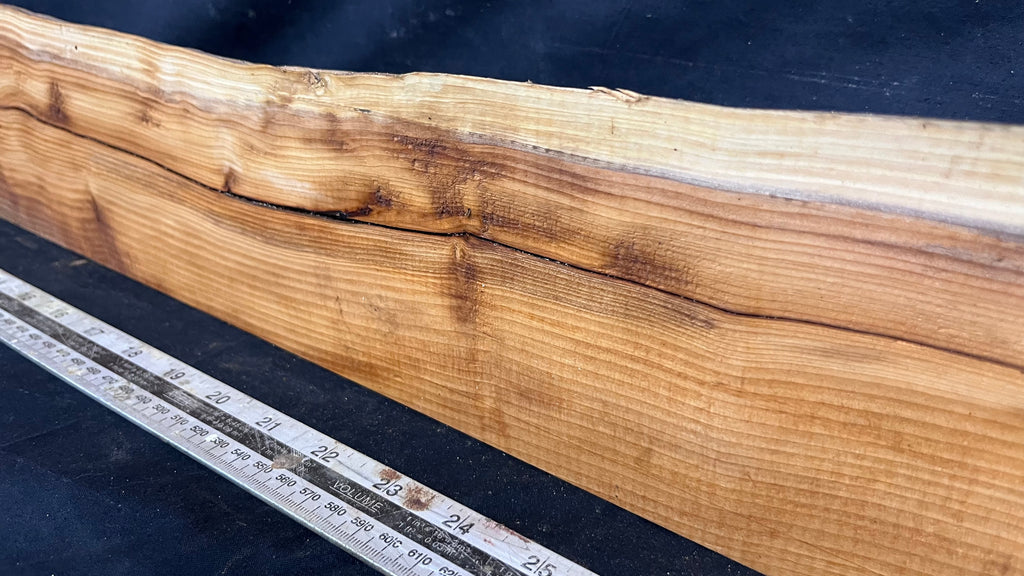 Yew, resin project, slab, board, block 880 L x 125 W x 40 D mm    (420mt)