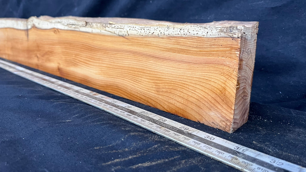 Yew, resin project, slab, board, block 771 L x 107 W x 40 D mm    (421mt)