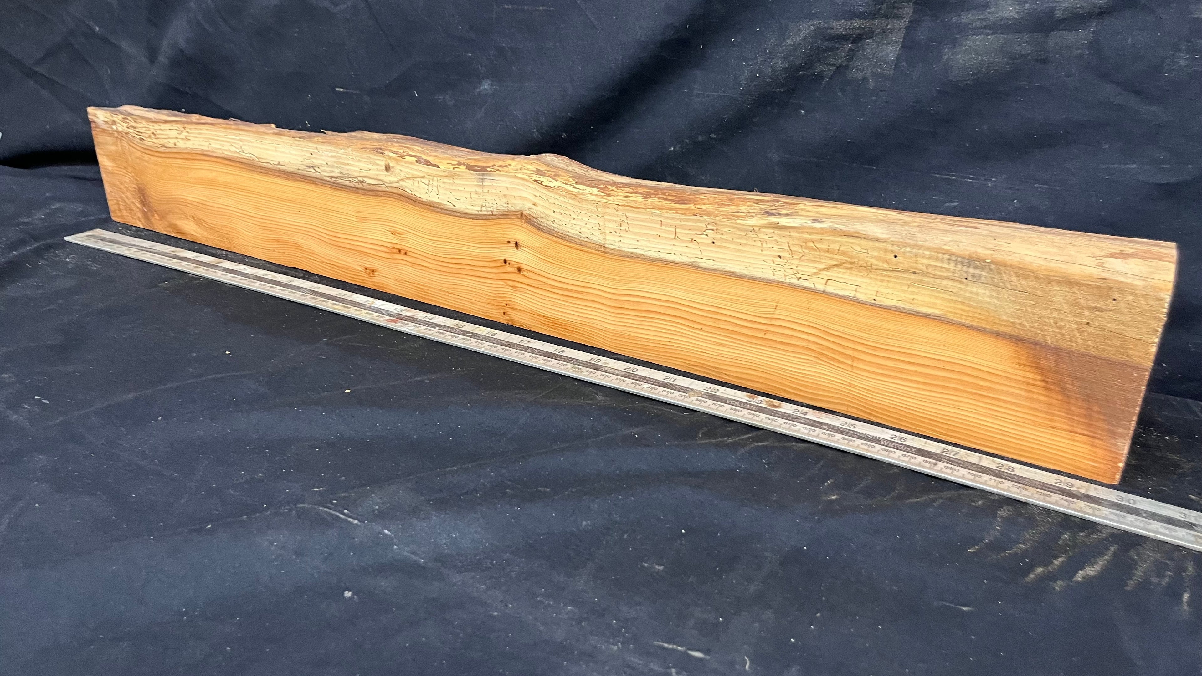 Yew, resin project, slab, board, block 771 L x 107 W x 40 D mm    (421mt)