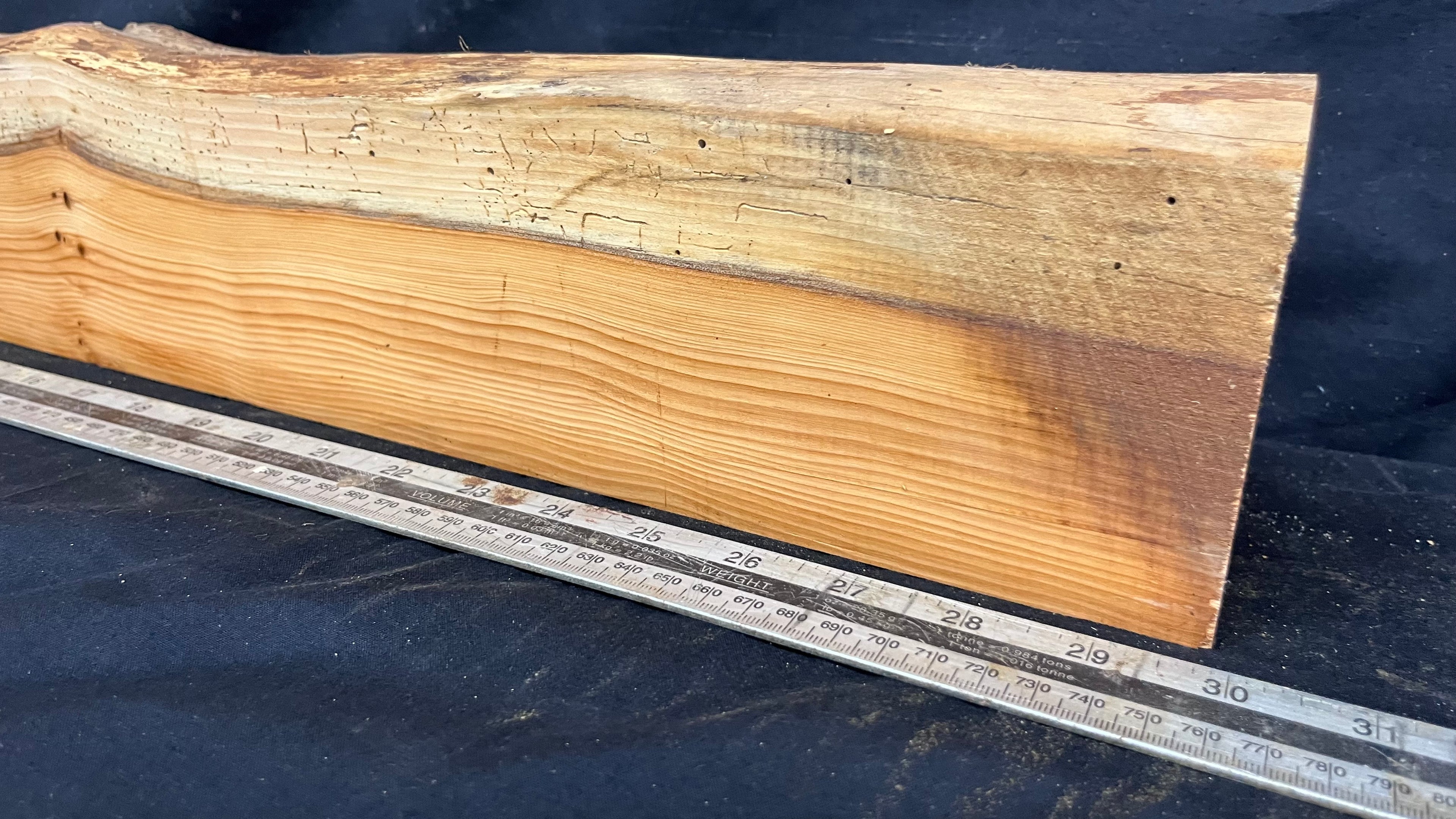 Yew, resin project, slab, board, block 771 L x 107 W x 40 D mm    (421mt)