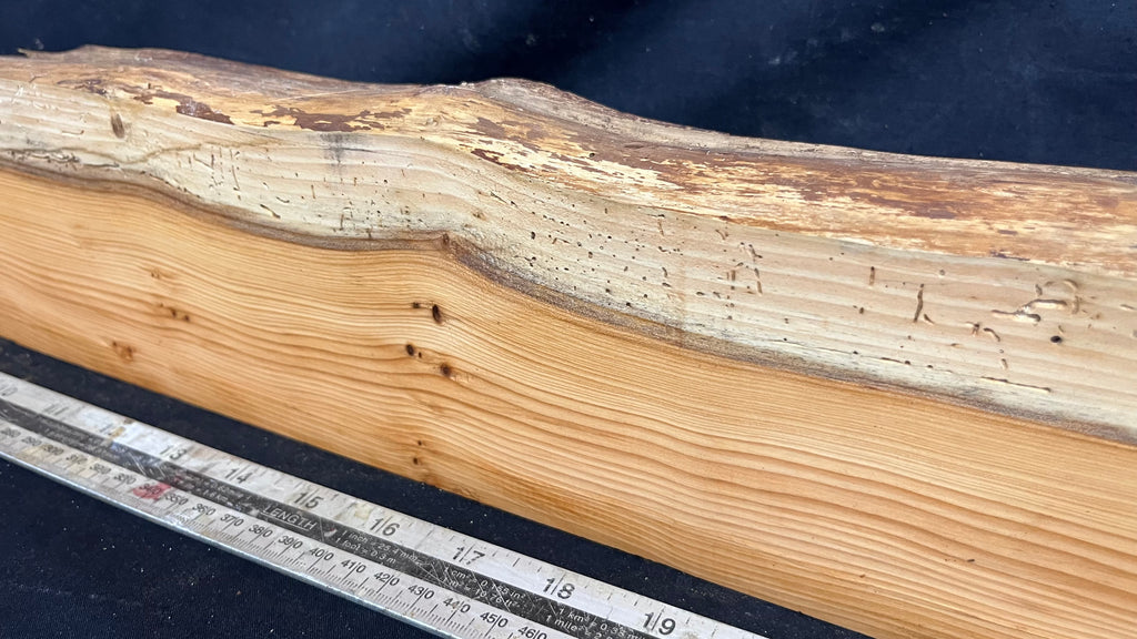 Yew, resin project, slab, board, block 771 L x 107 W x 40 D mm    (421mt)