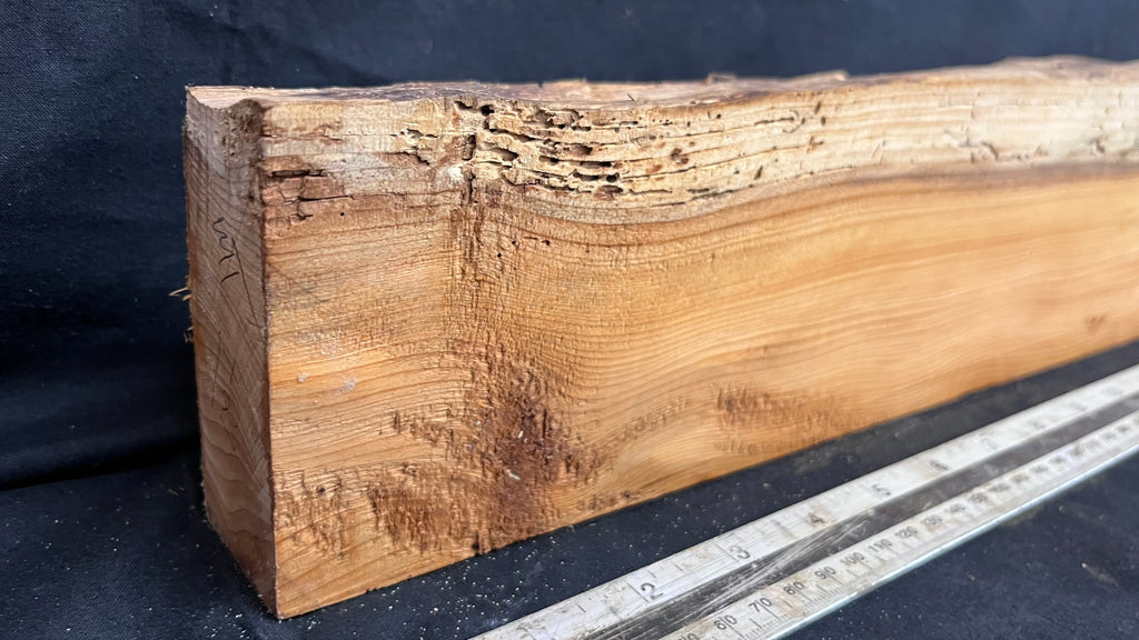 Yew, resin project, slab, board, block 771 L x 107 W x 40 D mm    (421mt)