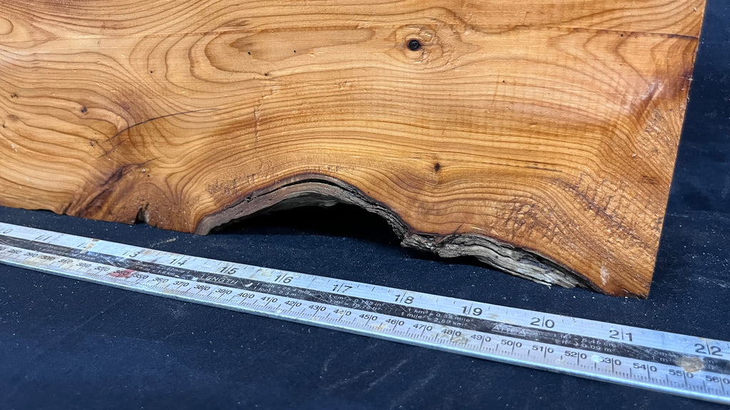 Yew, resin project, slab, board, block 533 L x 184 W x 60 D mm    (422mt)