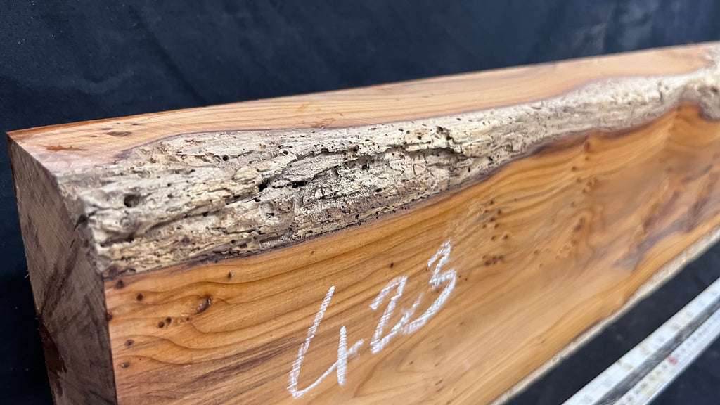 Yew, resin project, slab, board, block 622 L x 180 W x 58 D mm    (423mt)