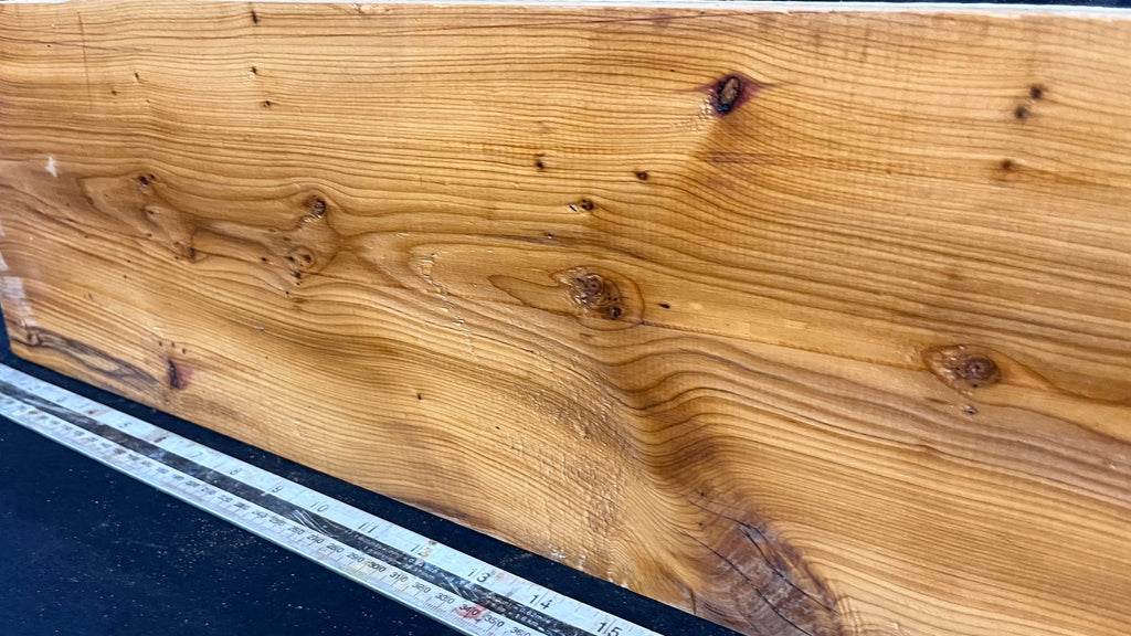 Yew, resin project, slab, board, block 622 L x 180 W x 58 D mm    (423mt)