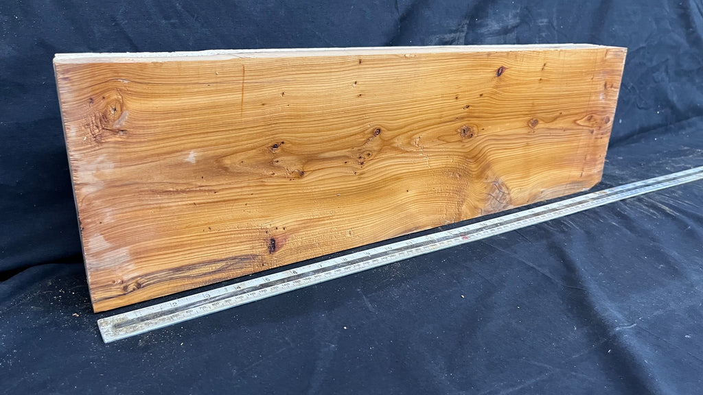 Yew, resin project, slab, board, block 622 L x 180 W x 58 D mm    (423mt)
