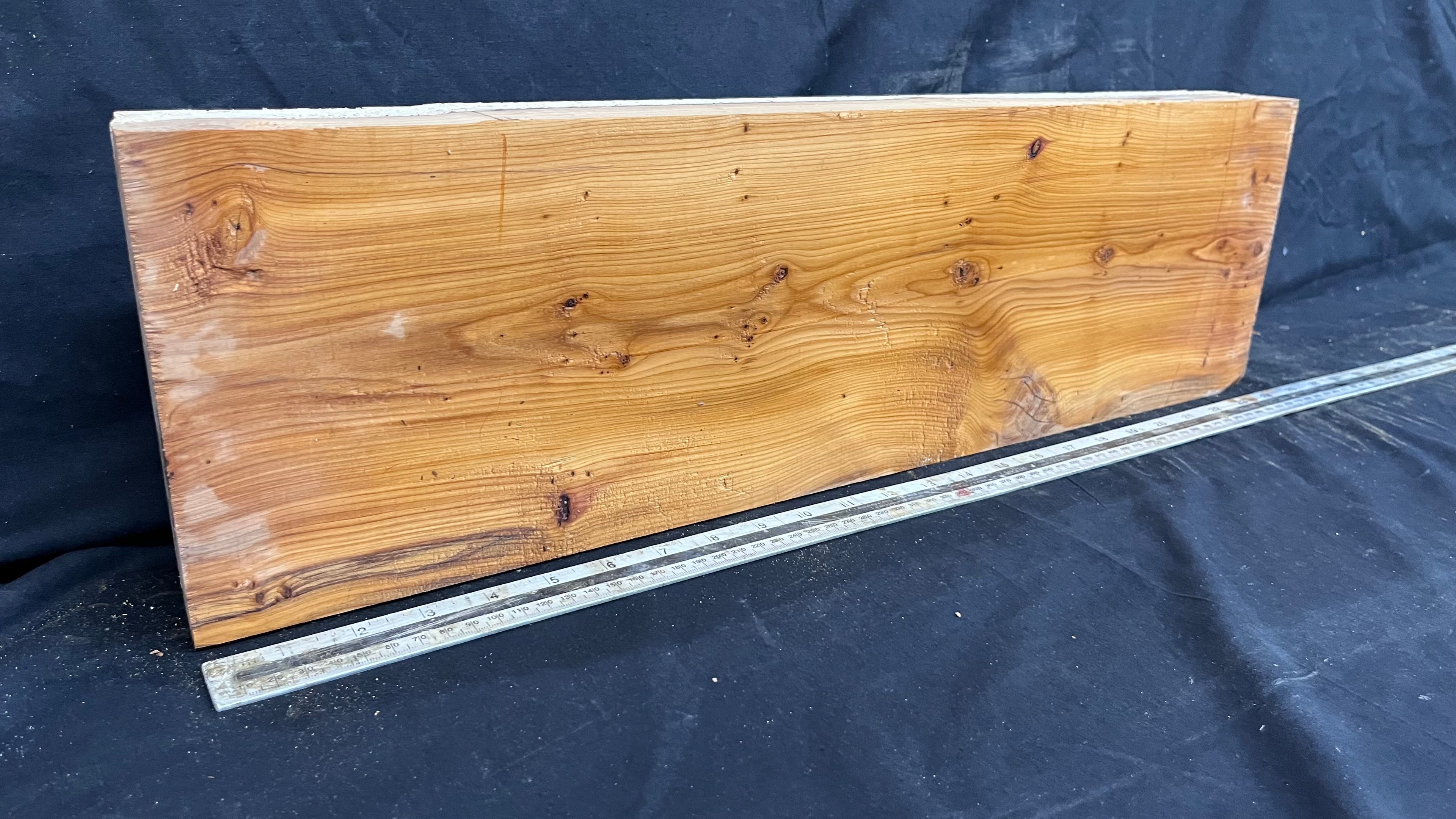 Yew, resin project, slab, board, block 622 L x 180 W x 58 D mm    (423mt)