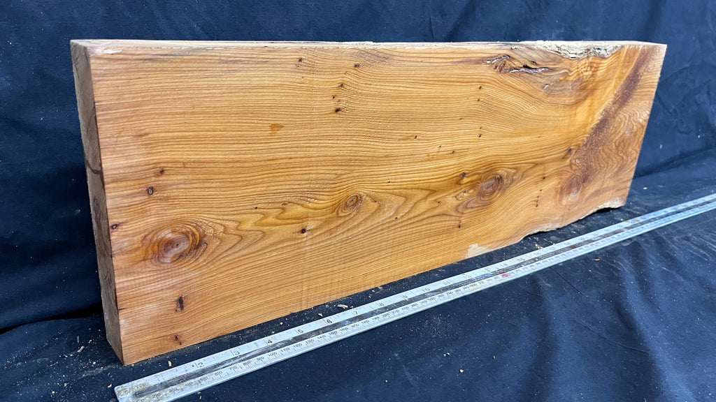 Yew, resin project, slab, board, block 615 L x 207 W x 40 D mm    (426mt)