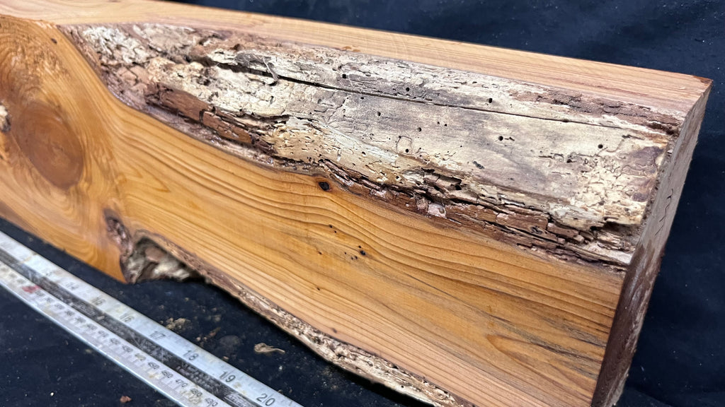 Yew, resin project, slab, board, block 634 L x 147 W x 74 D mm    (428mt)