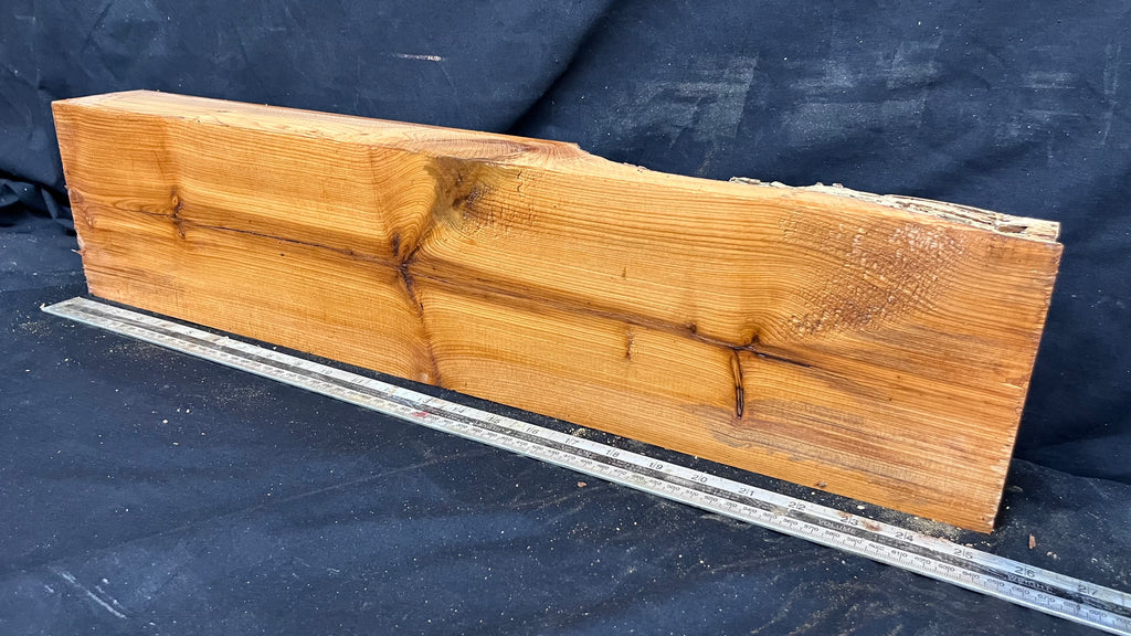 Yew, resin project, slab, board, block 634 L x 147 W x 74 D mm    (428mt)