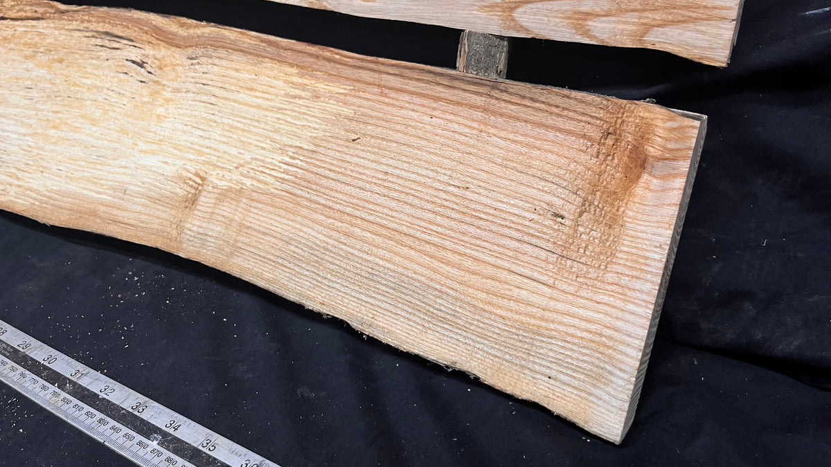 2x Ash resin table blanks, boards, shelving 1041 L x 325 W x 32 D mm       (678)