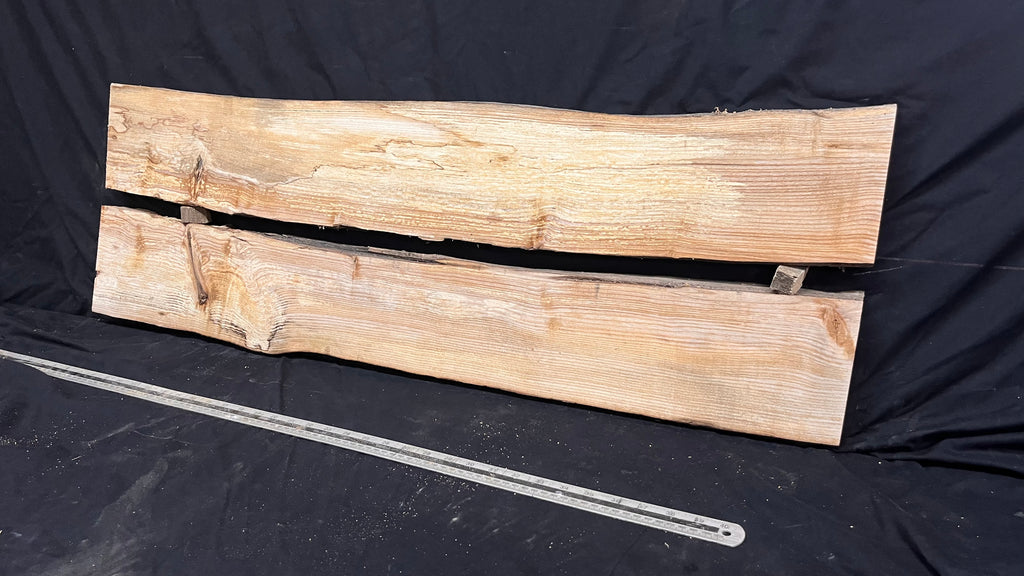 2x Ash resin table blanks, boards, shelving 1041 L x 325 W x 32 D mm       (678)