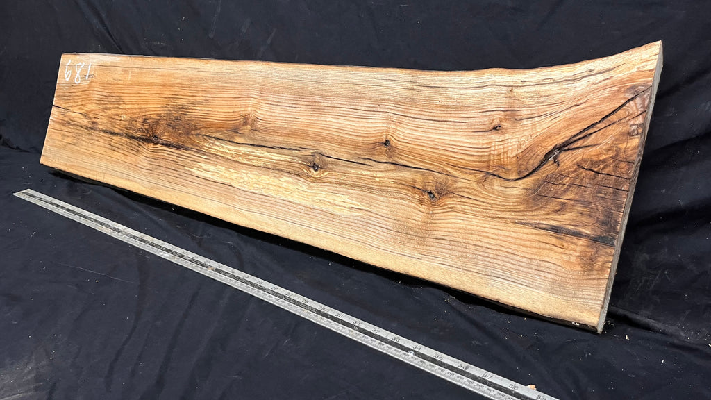 Ash timber boards, shelving 1061 L x 280 W x 38 D mm       (681)