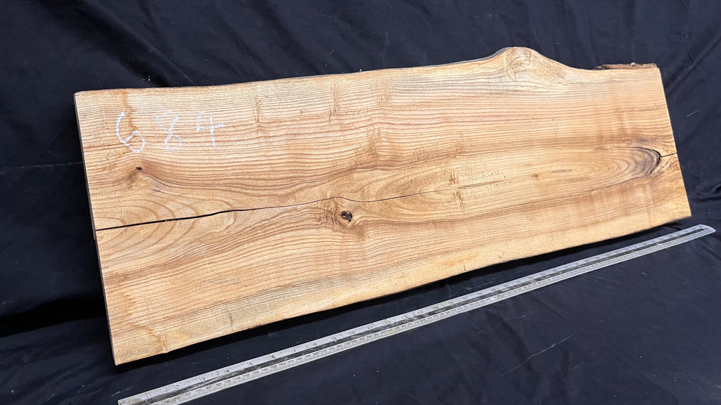 Ash timber boards, shelving 986 L x 322 W x 34 D mm       (684)
