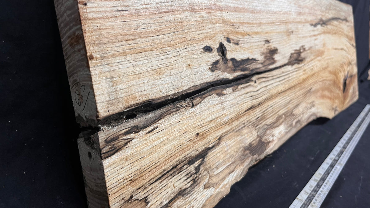 Ash timber boards, shelving 972 L x 304 W x 33 D mm       (685)