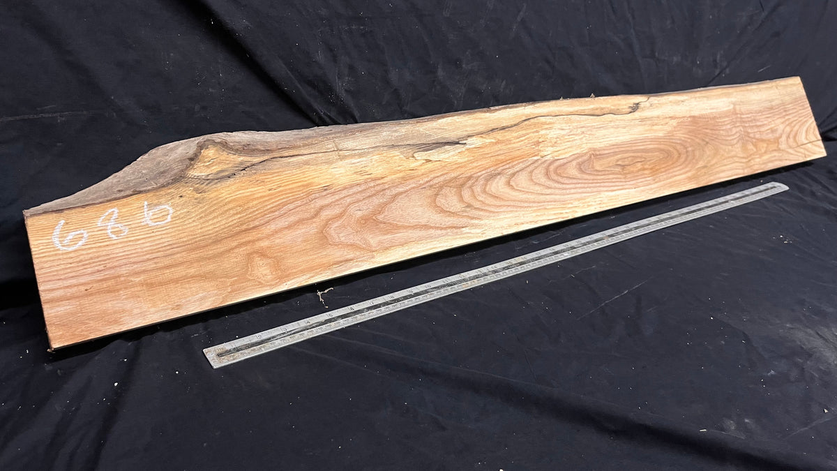 Ash timber boards, shelving 1353 L x 182 W x 34 D mm       (686)
