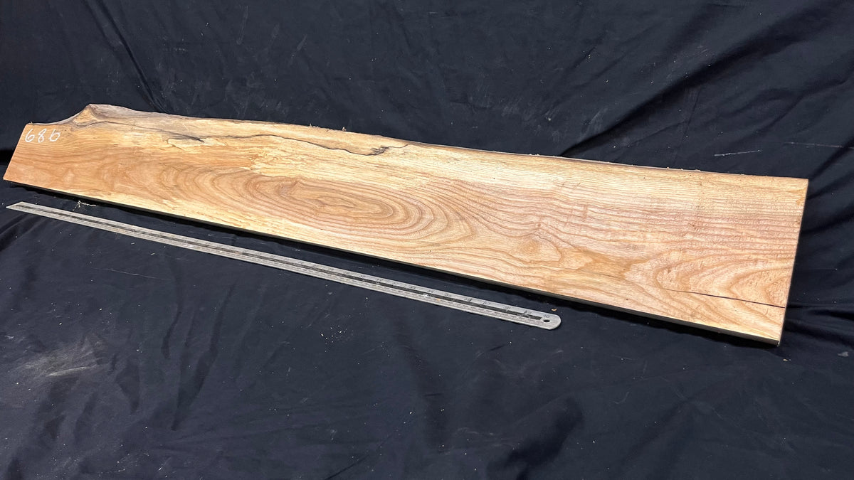 Ash timber boards, shelving 1353 L x 182 W x 34 D mm       (686)