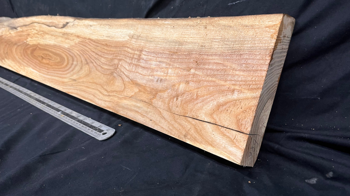 Ash timber boards, shelving 1353 L x 182 W x 34 D mm       (686)