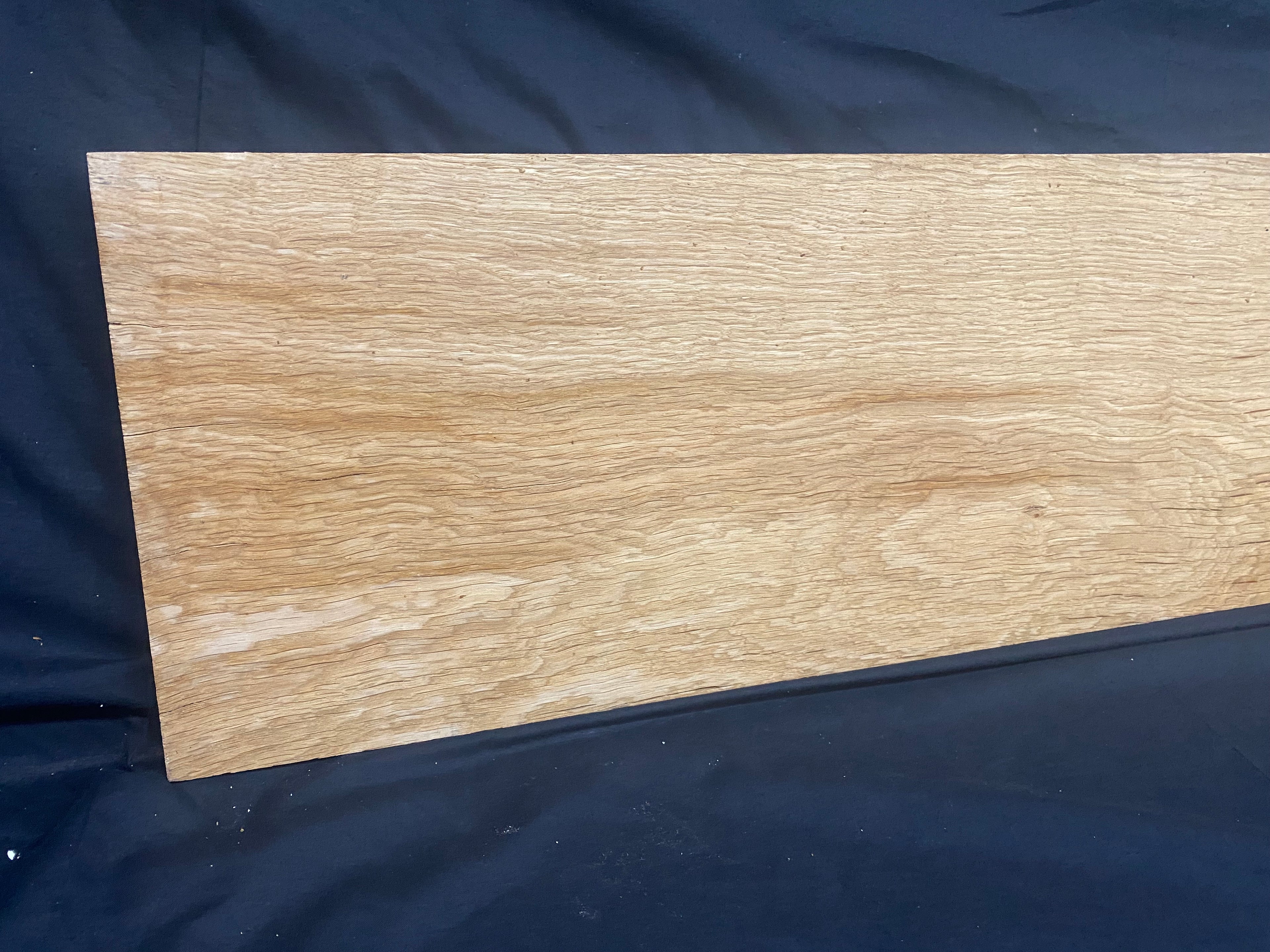 Solid oak plank, board 1180 L x 256 W x 26 D mm (379)