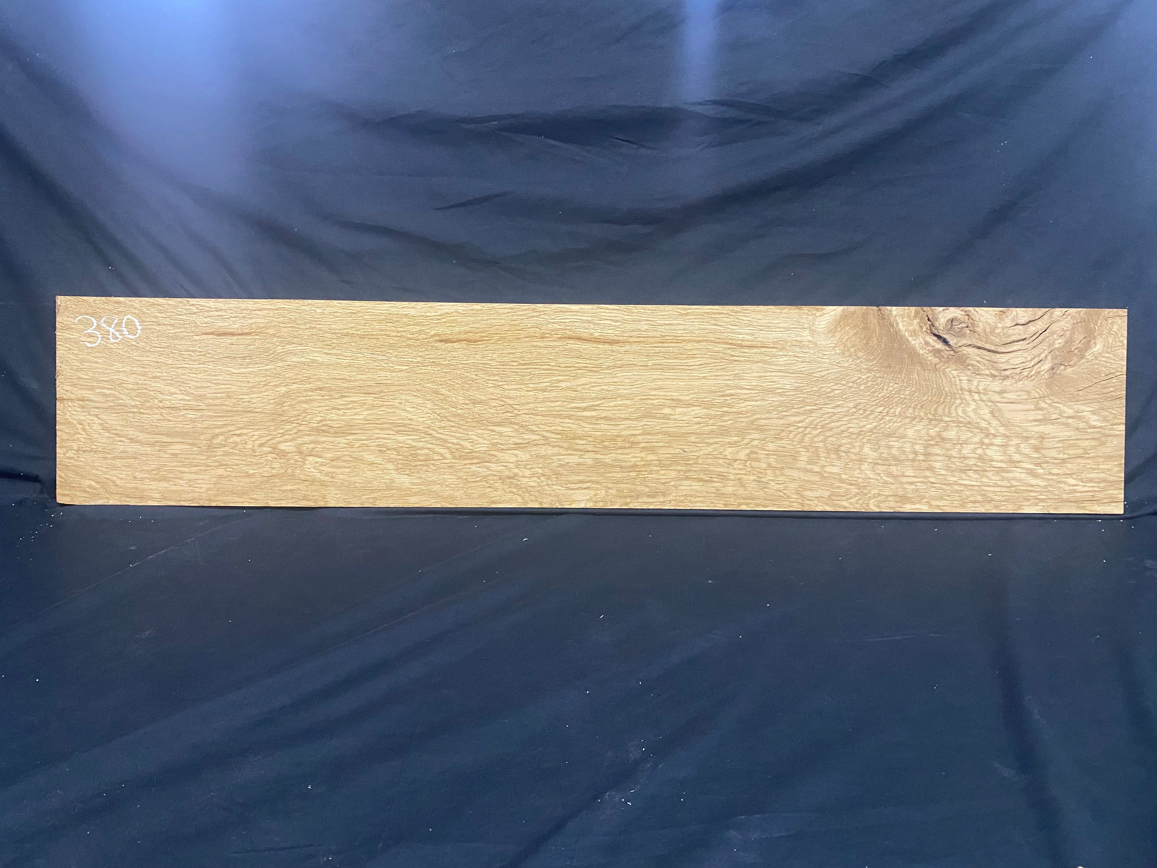 Solid oak plank, shelf, board 1167 L x 225 W x 26 D mm (380)