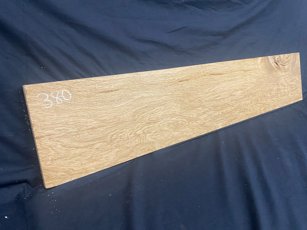 Solid oak plank, shelf, board 1167 L x 225 W x 26 D mm (380)
