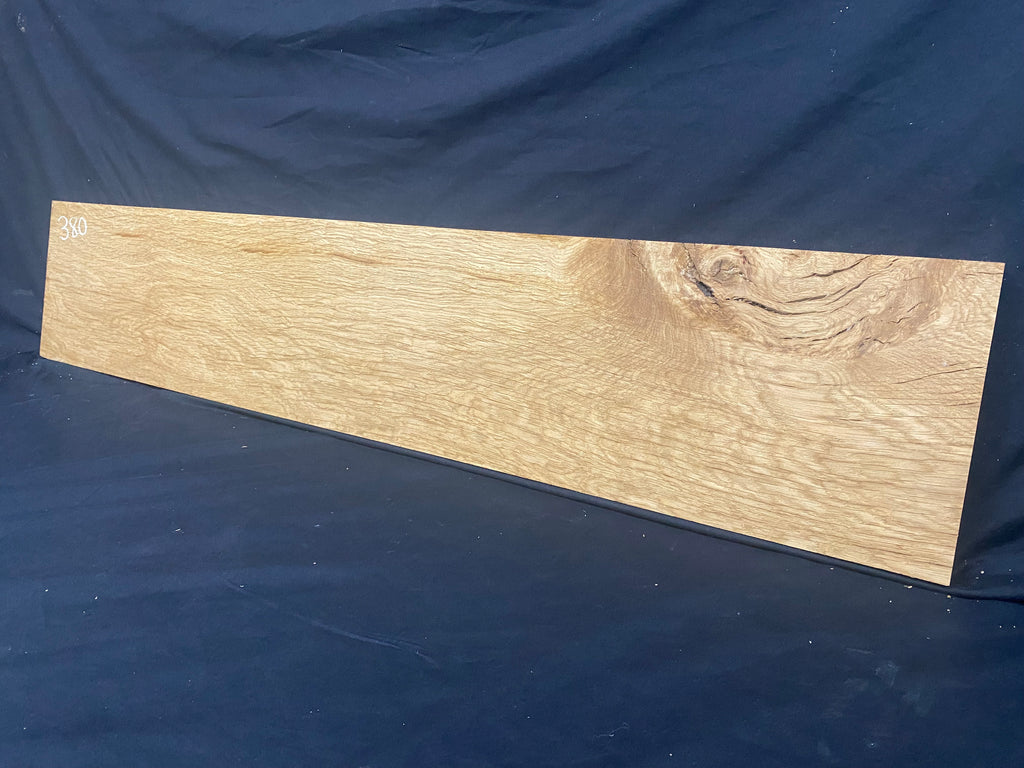 Solid oak plank, shelf, board 1167 L x 225 W x 26 D mm (380)