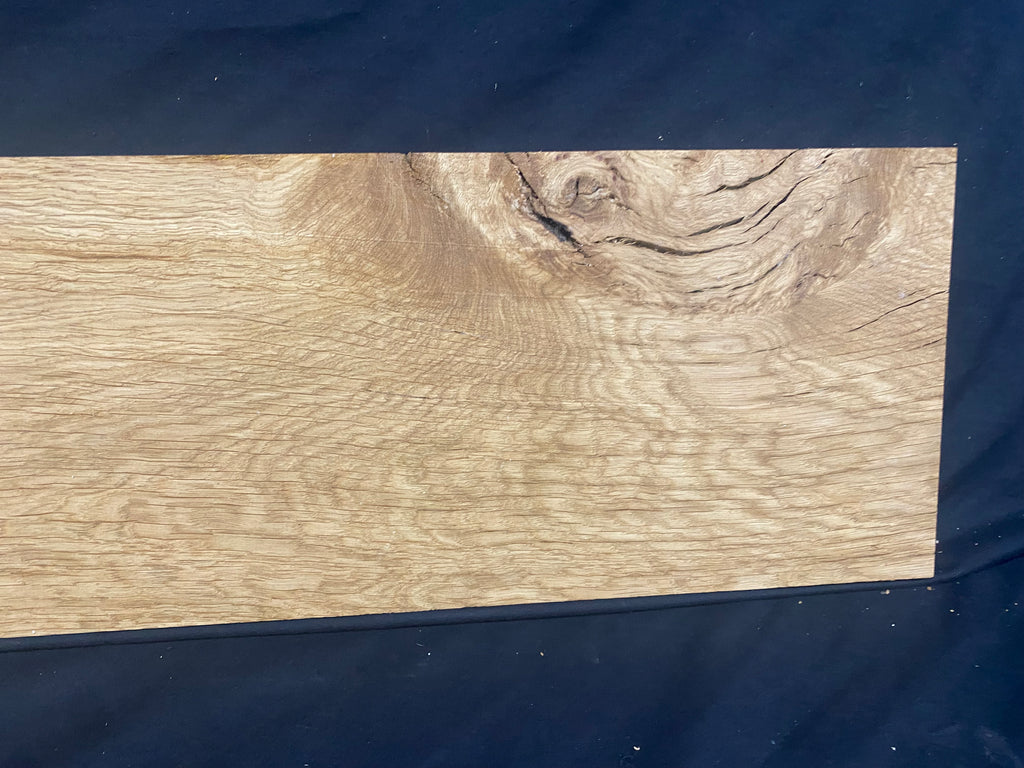 Solid oak plank, shelf, board 1167 L x 225 W x 26 D mm (380)
