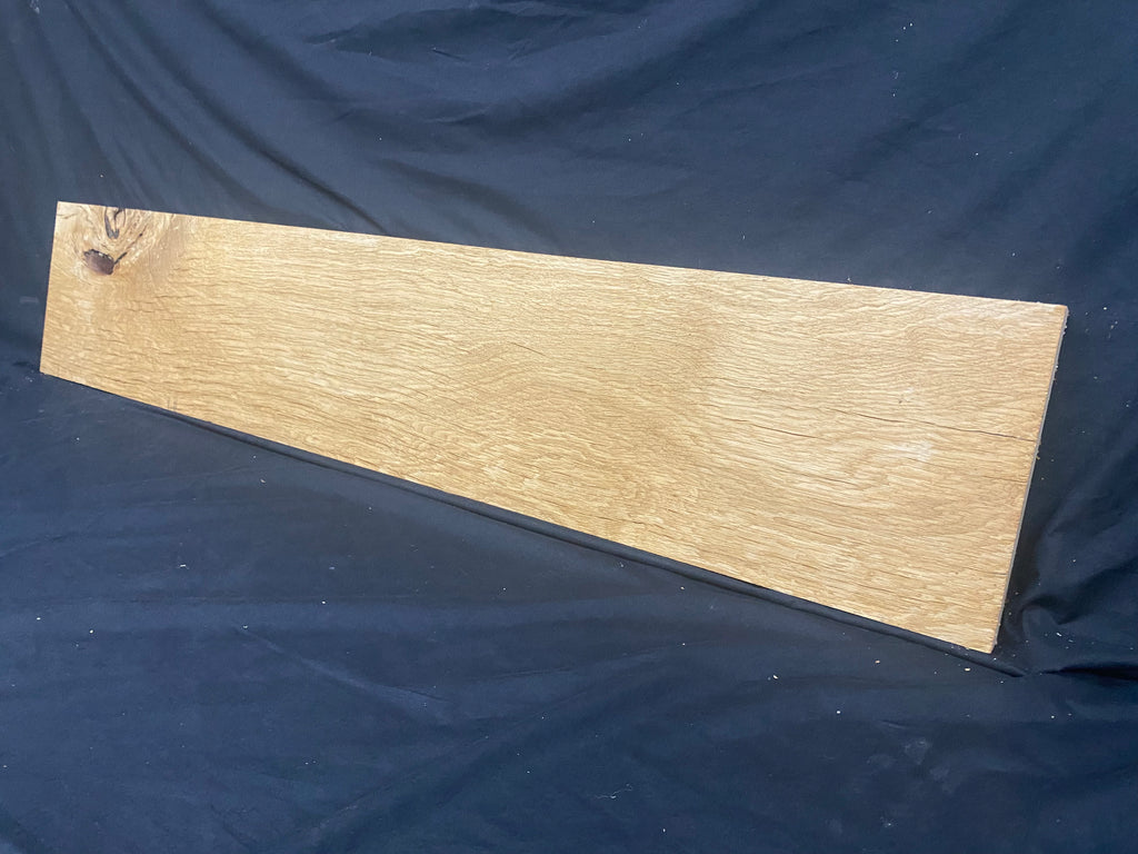 Solid oak plank, shelf, board 1167 L x 225 W x 26 D mm (380)