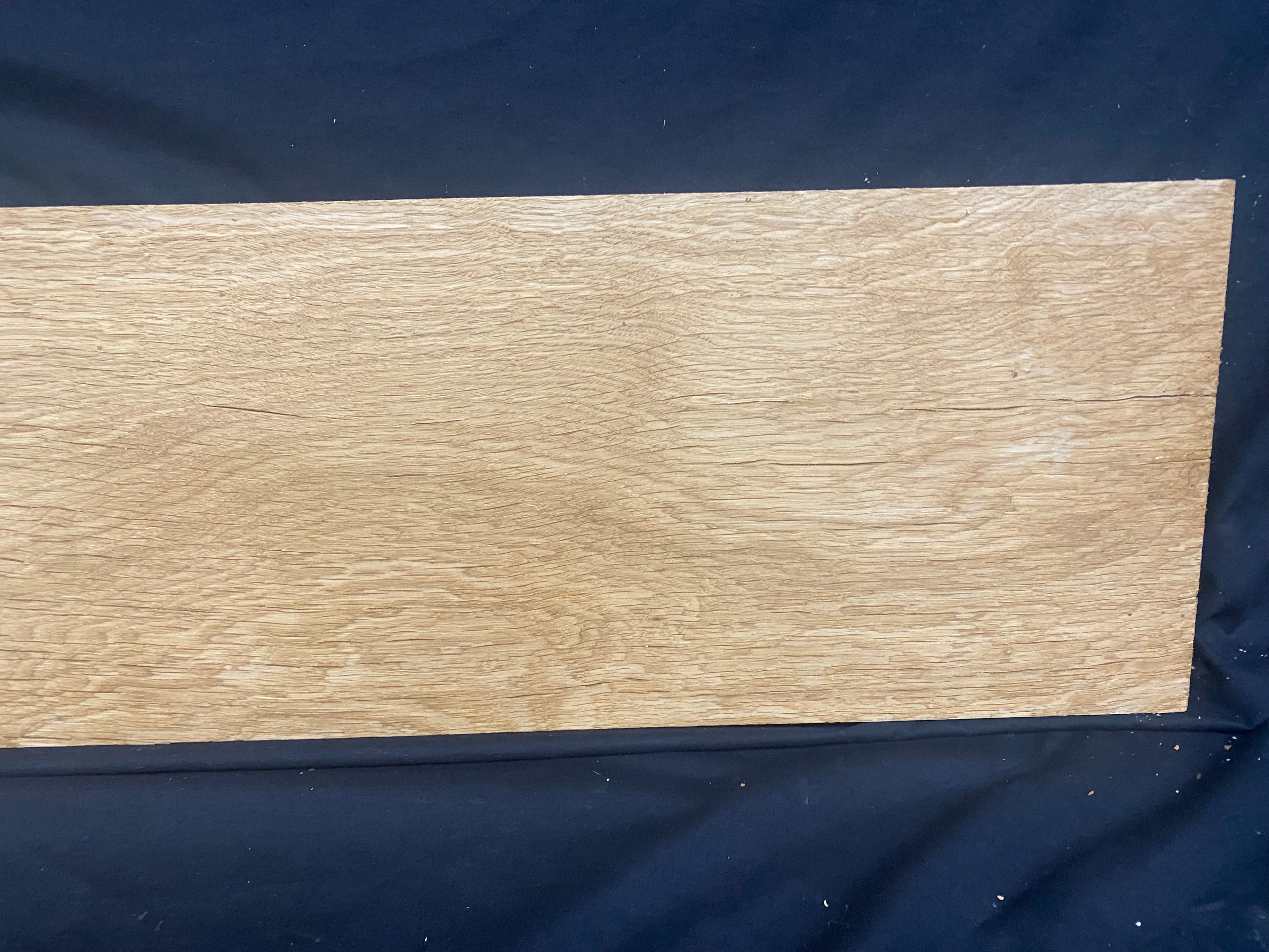 Solid oak plank, shelf, board 1167 L x 225 W x 26 D mm (380)