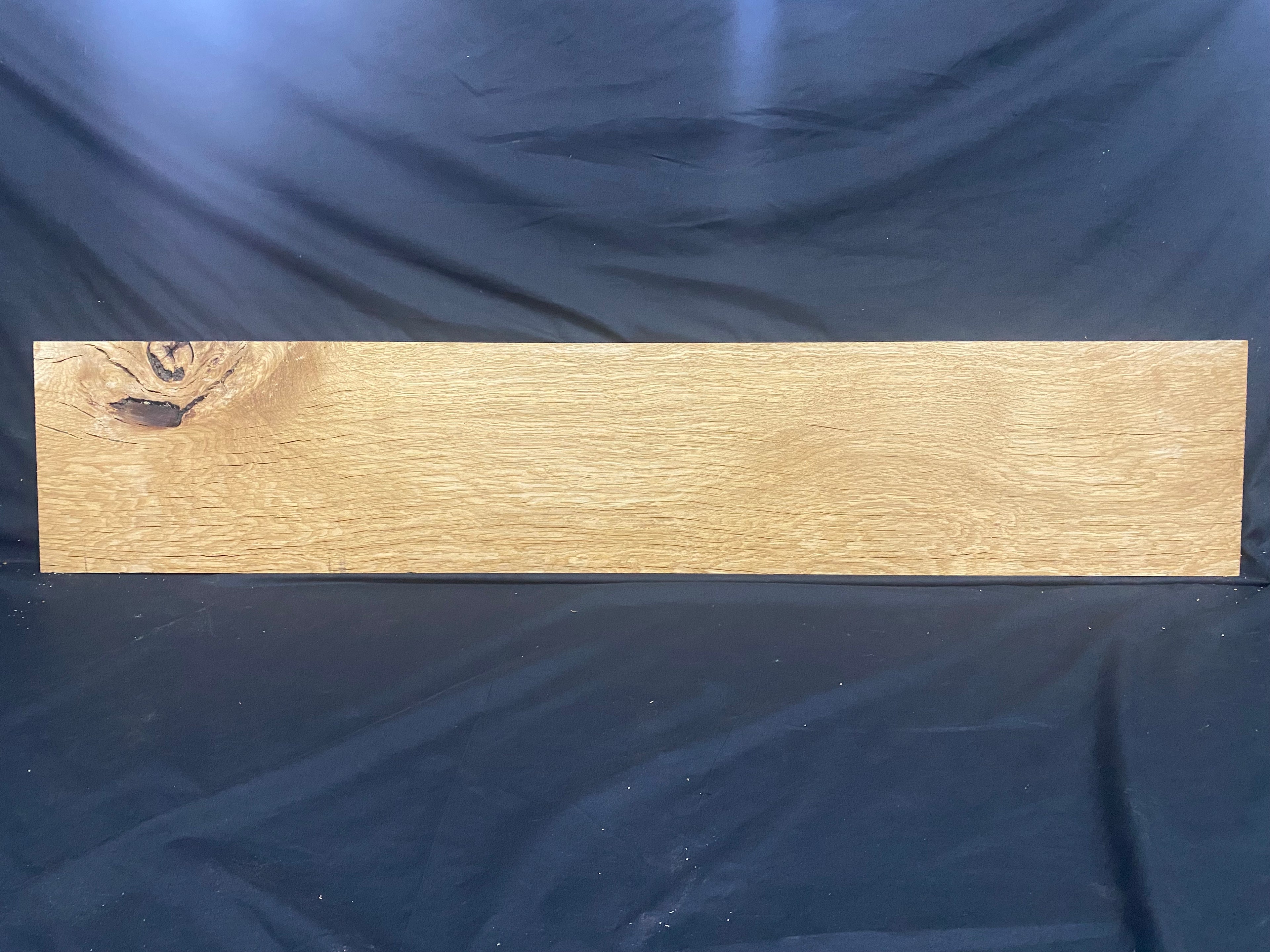 Solid oak plank, shelf, board 1167 L x 225 W x 26 D mm (380)