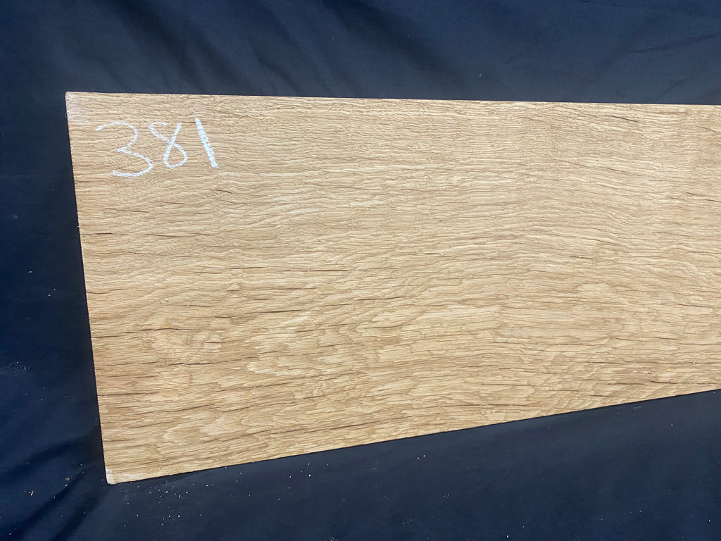 Solid oak plank, shelf, board 1182 L x 277 W x 26 D mm (381)