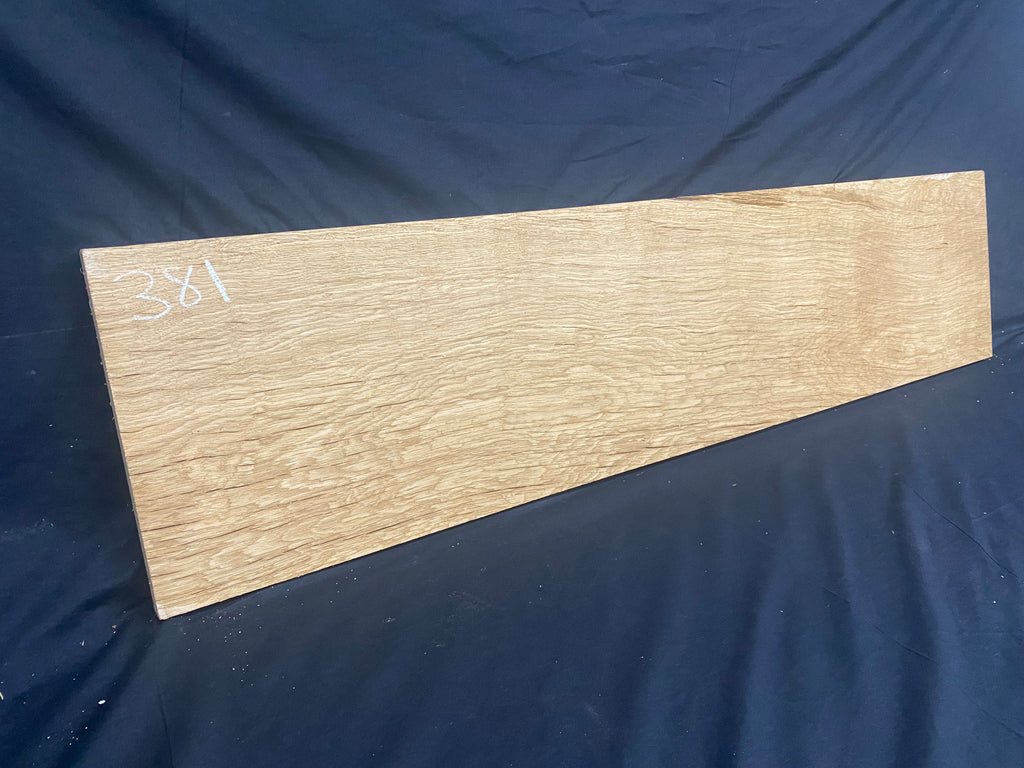 Solid oak plank, shelf, board 1182 L x 277 W x 26 D mm (381)