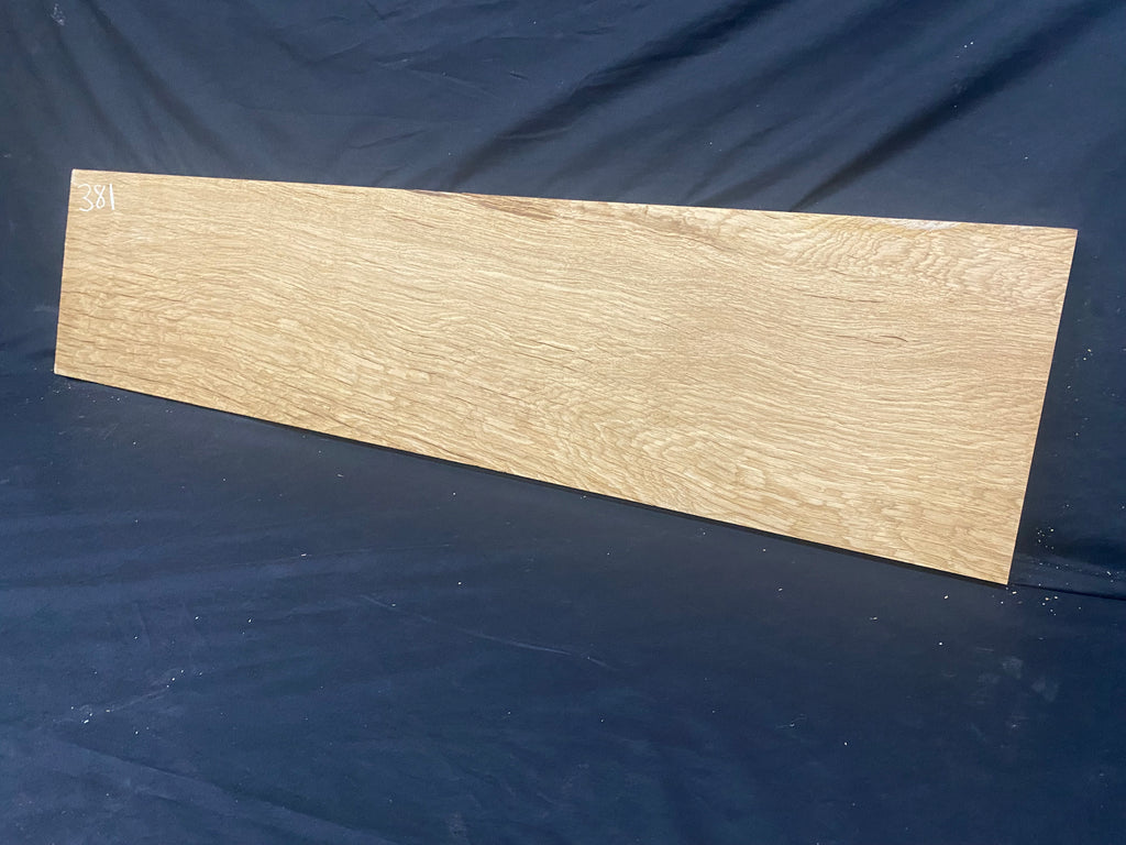 Solid oak plank, shelf, board 1182 L x 277 W x 26 D mm (381)