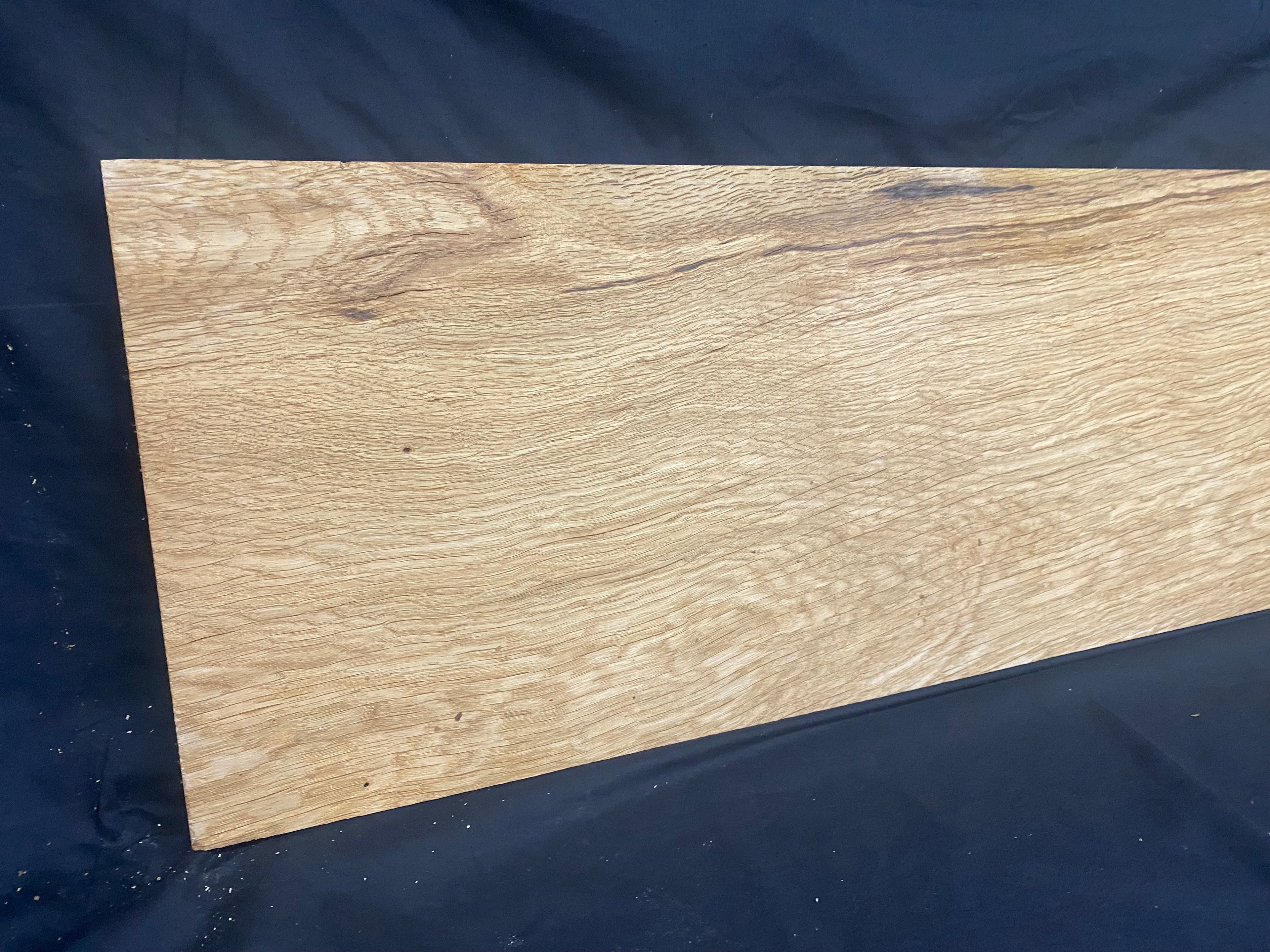 Solid oak plank, shelf, board 1182 L x 277 W x 26 D mm (381)