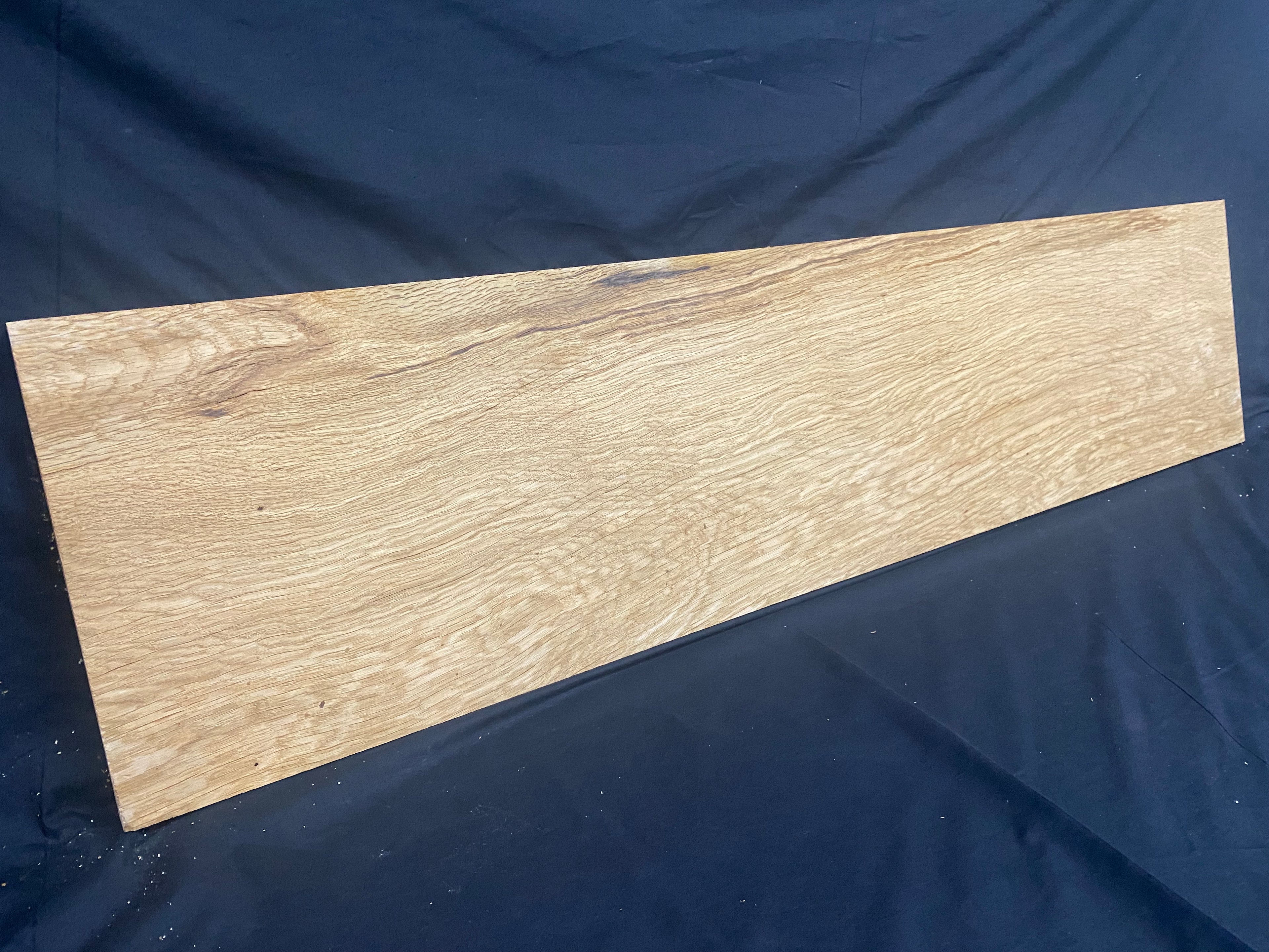 Solid oak plank, shelf, board 1182 L x 277 W x 26 D mm (381)