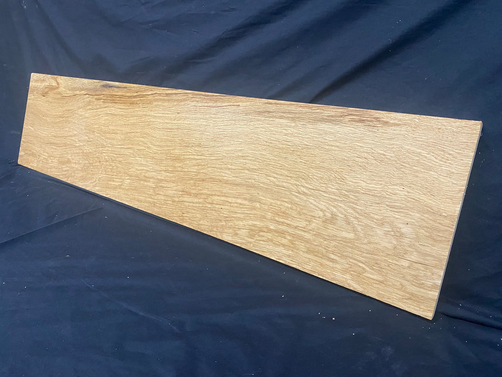 Solid oak plank, shelf, board 1182 L x 277 W x 26 D mm (381)