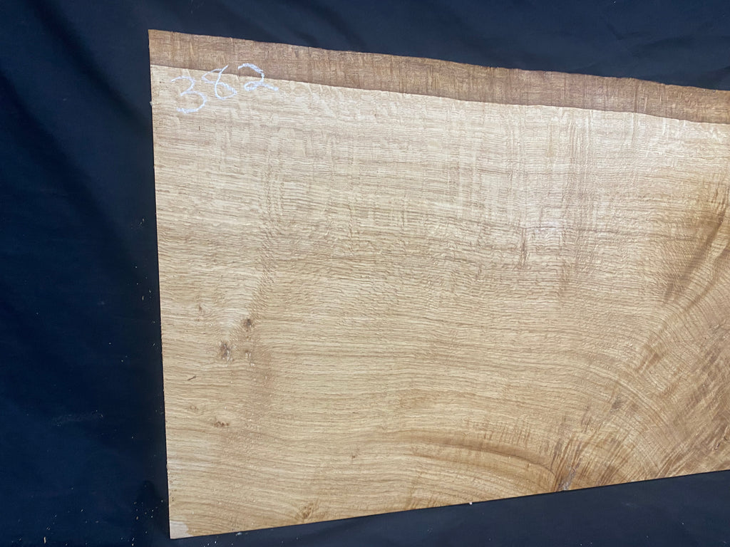 Solid oak plank, shelf, board 1263 L x 455 W x 23 D mm (382)