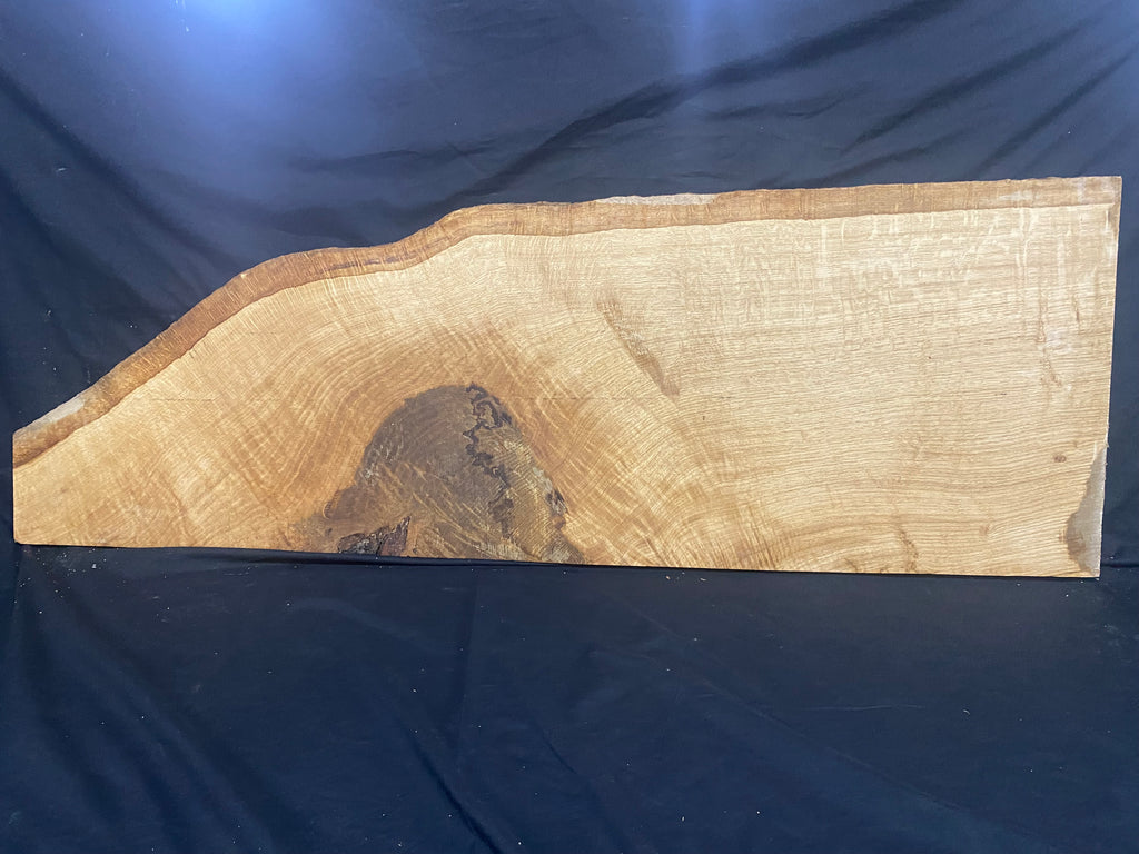 Solid oak plank, shelf, board 1263 L x 455 W x 23 D mm (382)