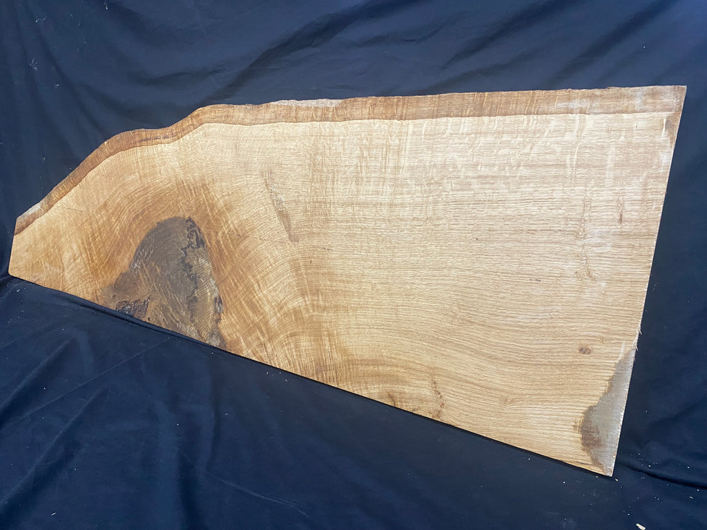 Solid oak plank, shelf, board 1263 L x 455 W x 23 D mm (382)
