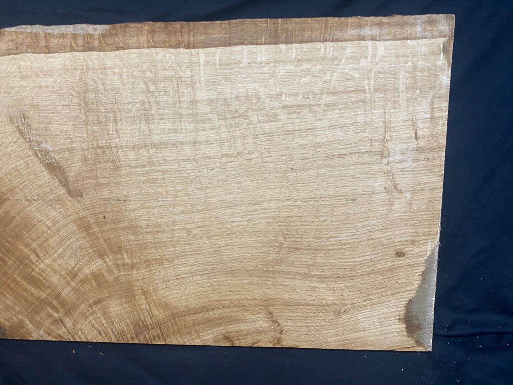 Solid oak plank, shelf, board 1263 L x 455 W x 23 D mm (382)
