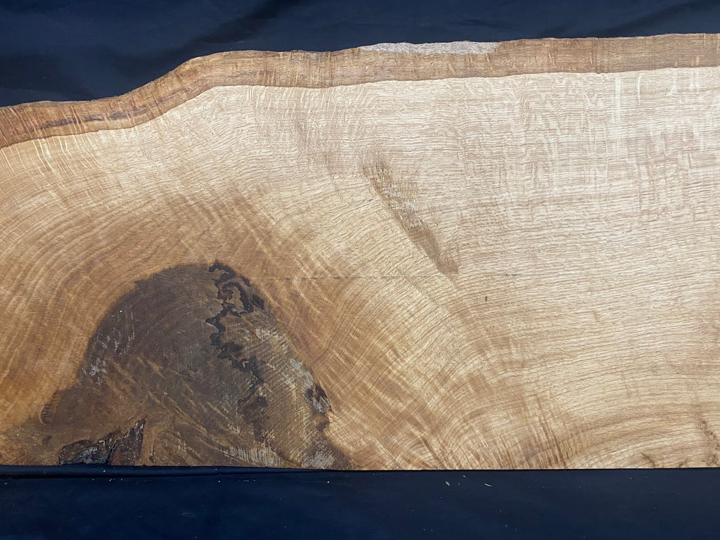 Solid oak plank, shelf, board 1263 L x 455 W x 23 D mm (382)