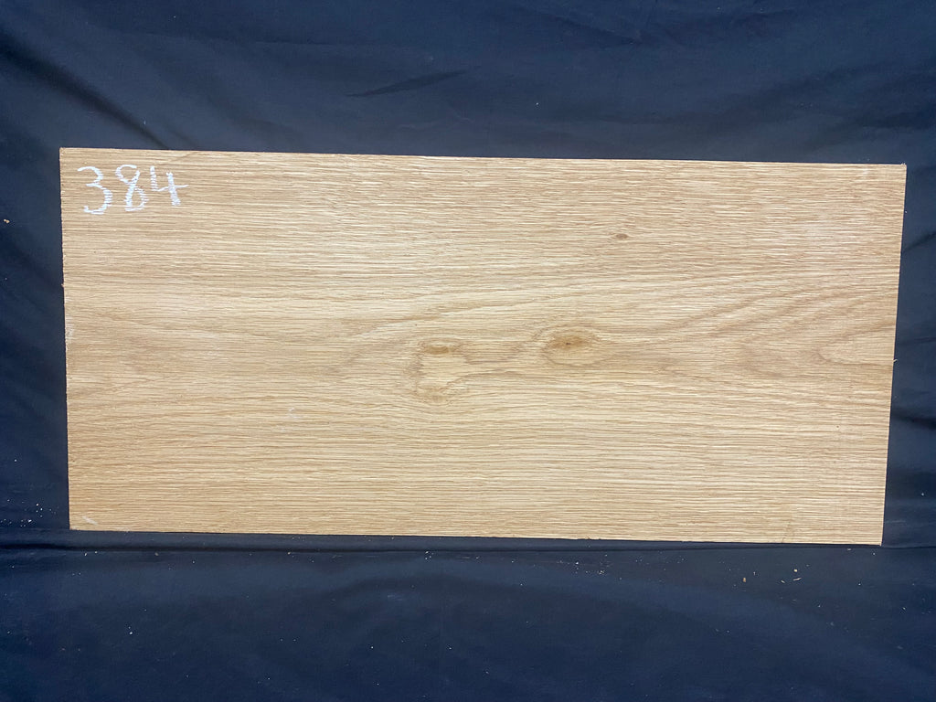 Solid oak plank, shelf, board 612 L x 283 W x 26 D mm (384)