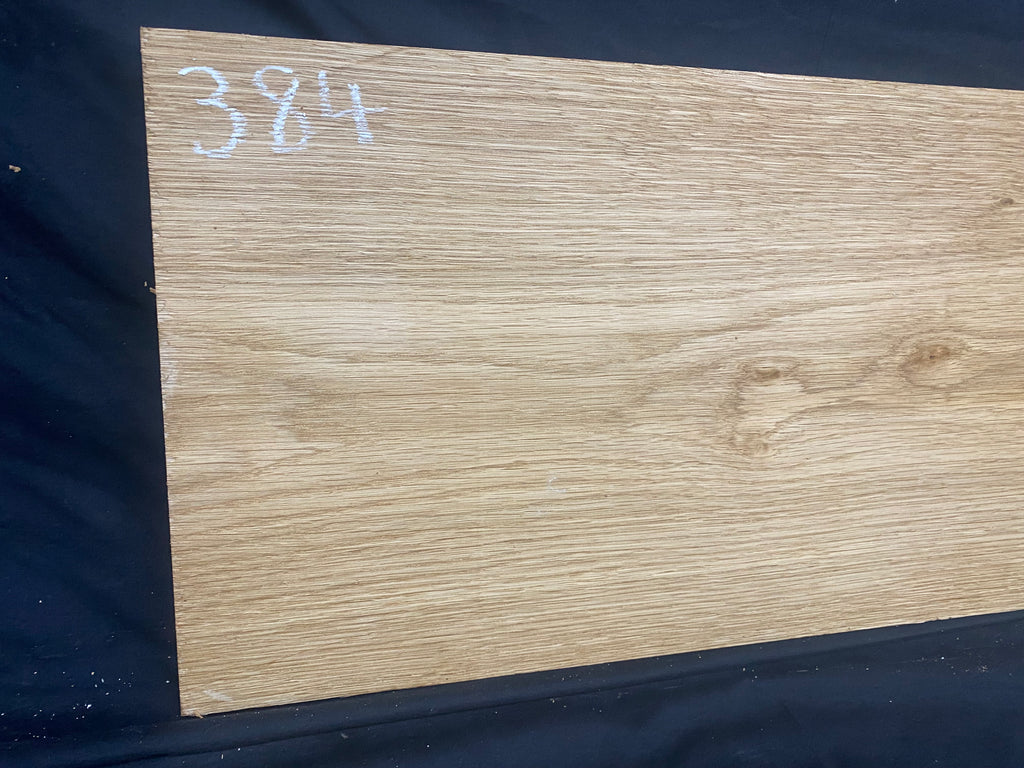 Solid oak plank, shelf, board 612 L x 283 W x 26 D mm (384)