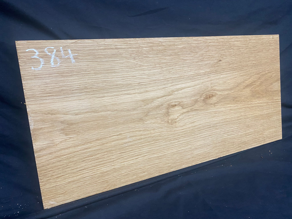 Solid oak plank, shelf, board 612 L x 283 W x 26 D mm (384)