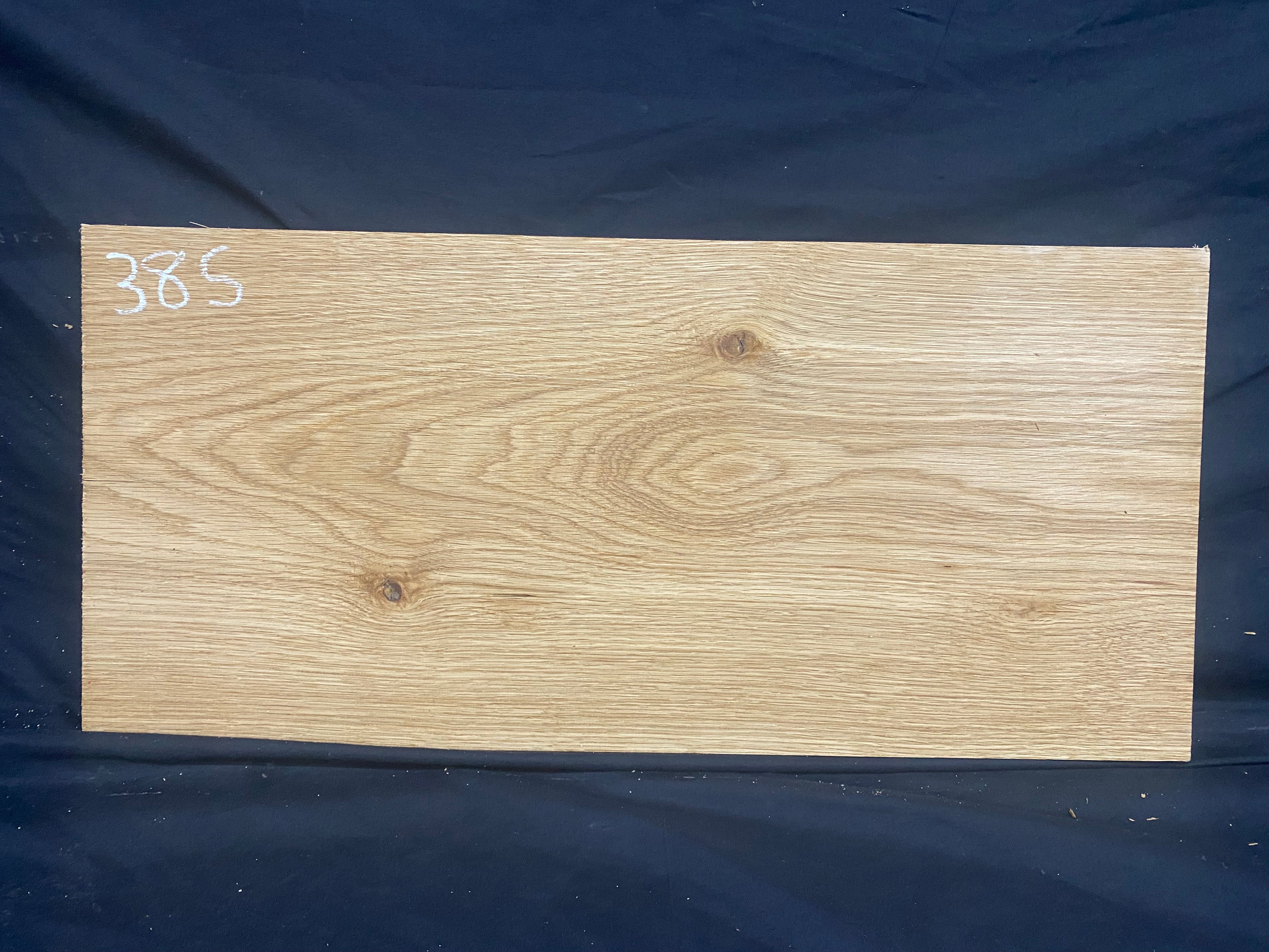 Solid oak plank, shelf, board 610 L x 282 W x 23 D mm (385)