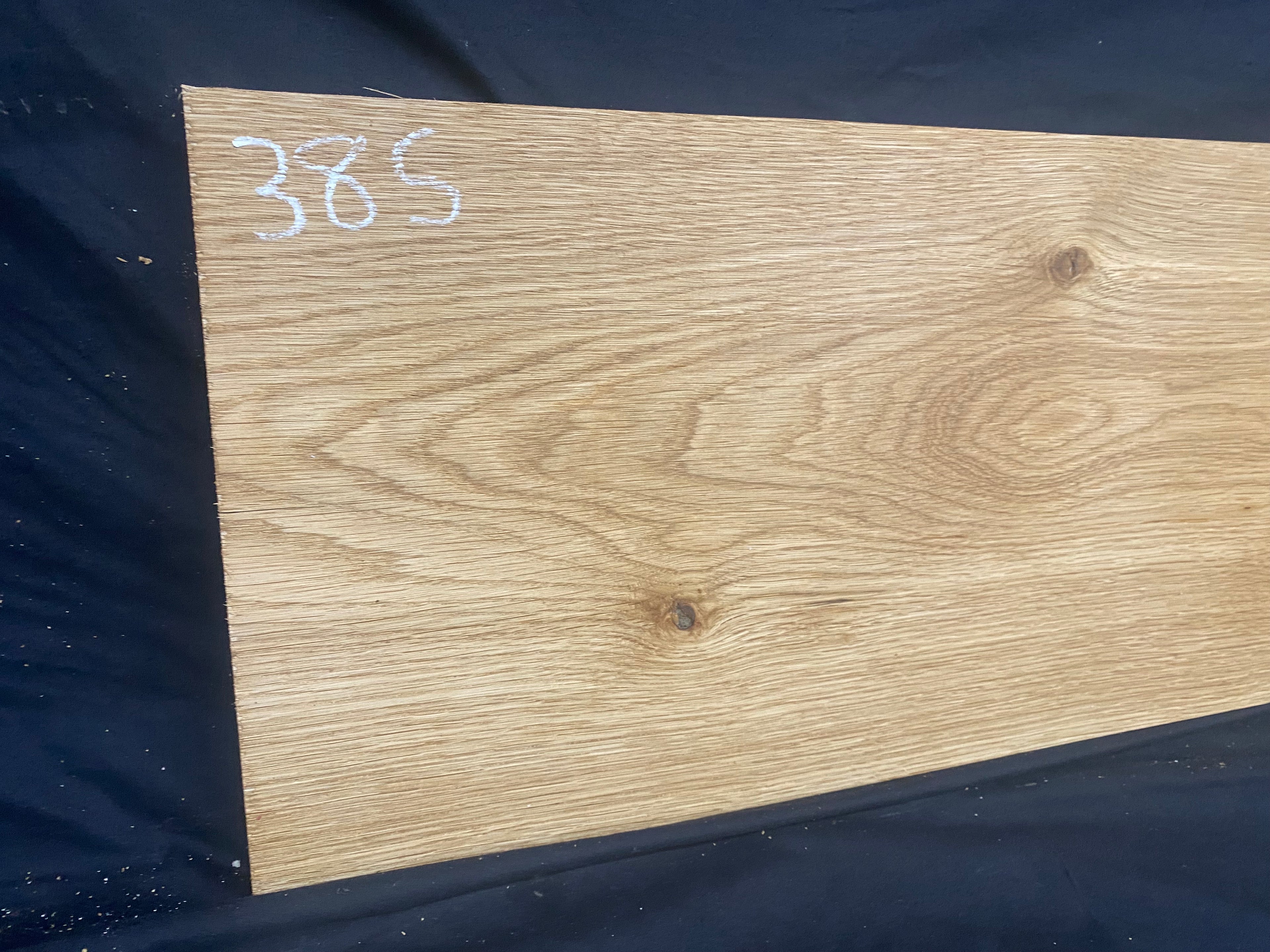 Solid oak plank, shelf, board 610 L x 282 W x 23 D mm (385)