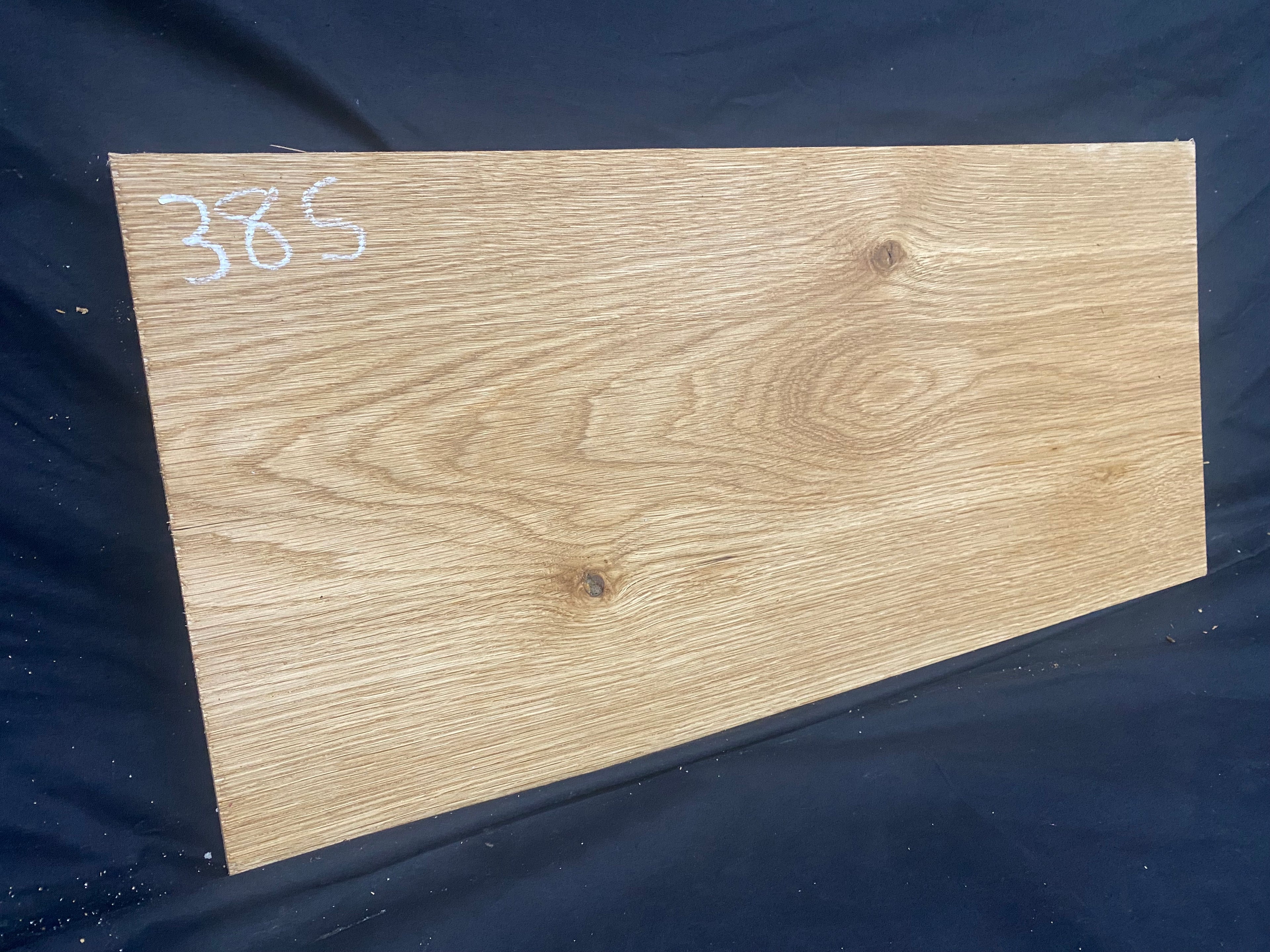 Solid oak plank, shelf, board 610 L x 282 W x 23 D mm (385)