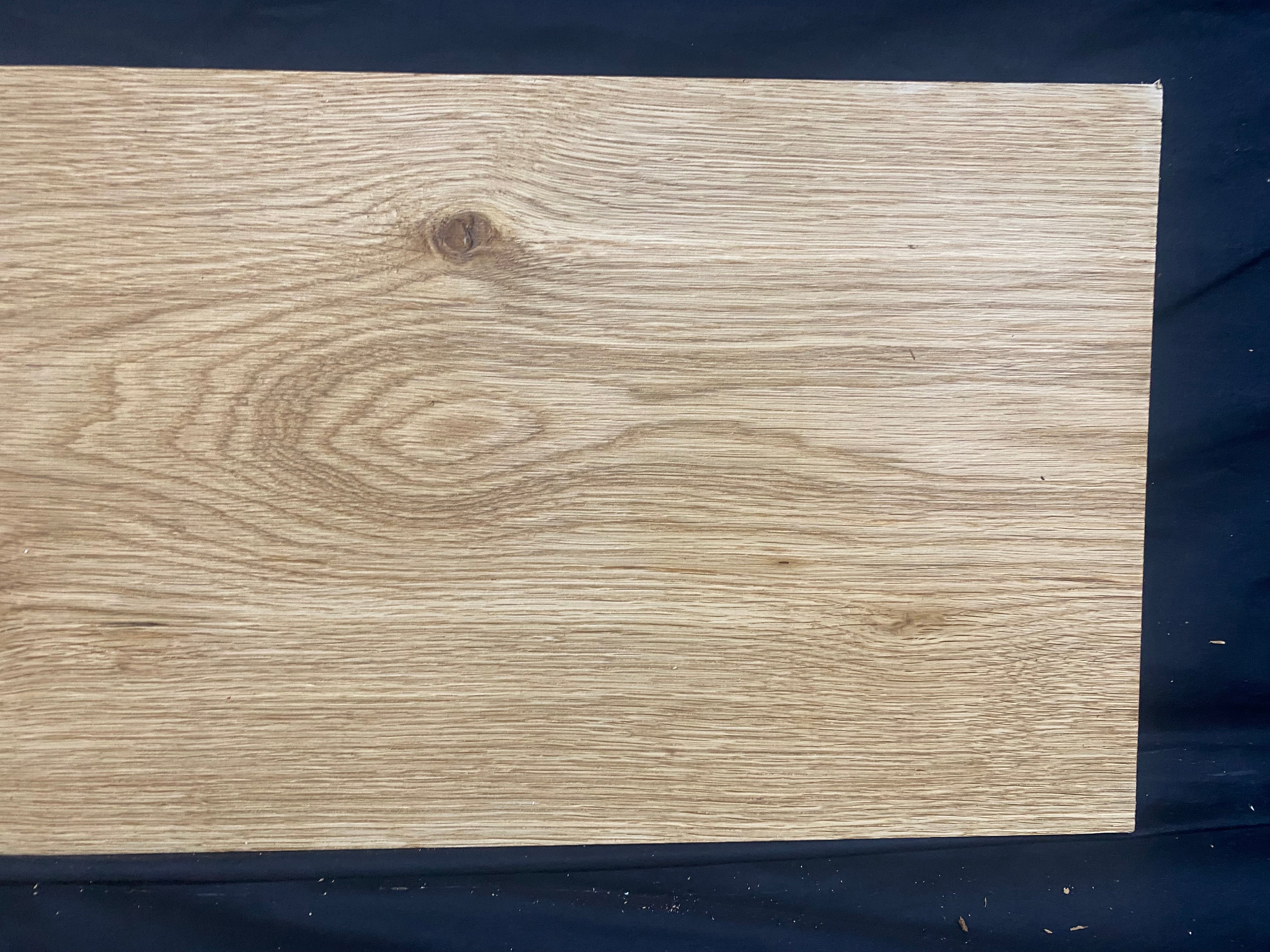 Solid oak plank, shelf, board 610 L x 282 W x 23 D mm (385)